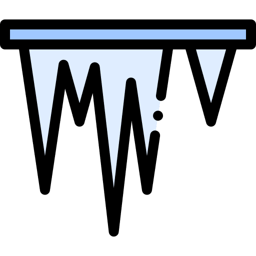 Icicle meteorology ice winter icon Icicle meteorology ice winter icon