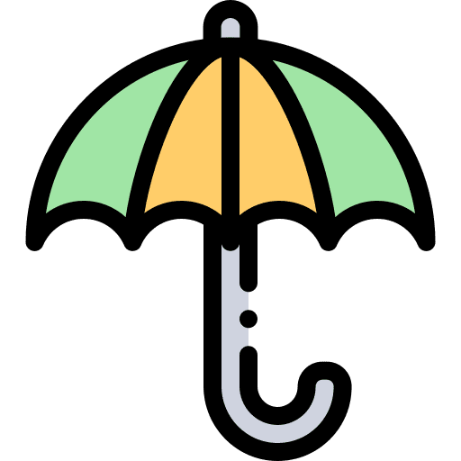Umbrella protective weather tool icon Umbrella protective weather tool icon