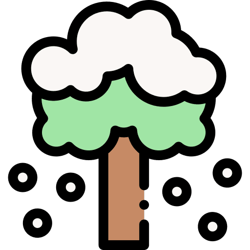 Winter season forest nature icon Winter season forest nature icon