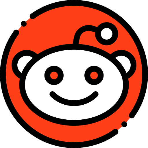 Reddit social network brand logotype icon