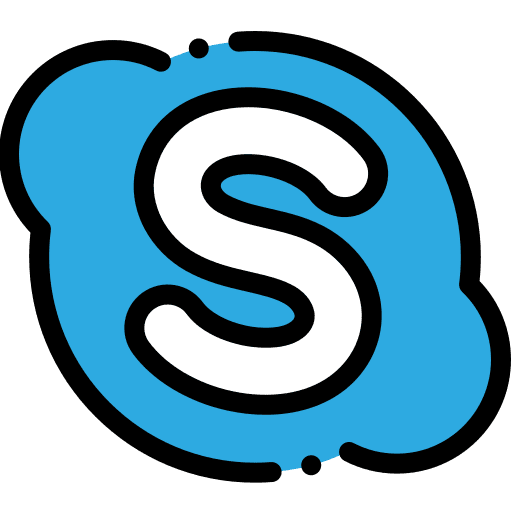 Skype social network logotype social media icon Skype social network logotype social media icon