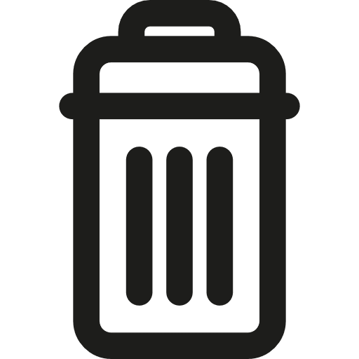 Erase erasing recycling garbage can icon