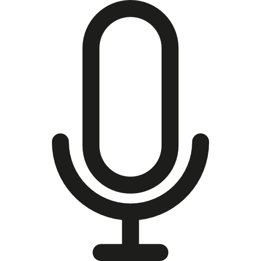 Microphone vintage voice recorder microphone icon