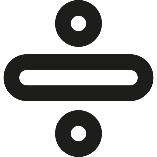 Division divide calculator mathematics icon