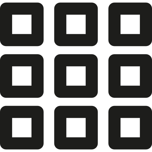 Menu geometry squares setup icon