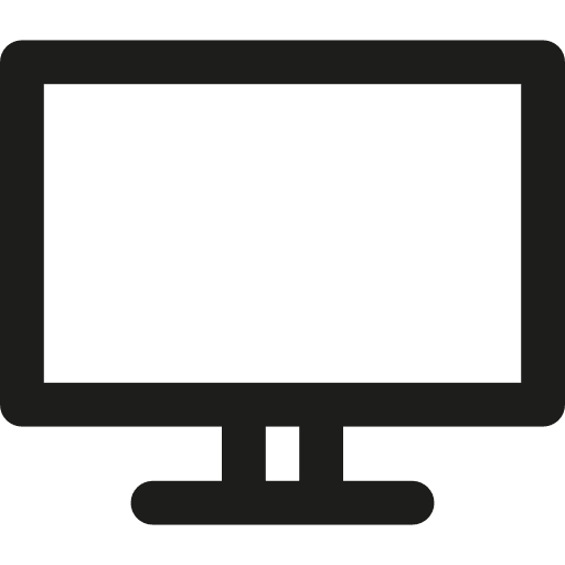 Screen television tv monitor screen icon