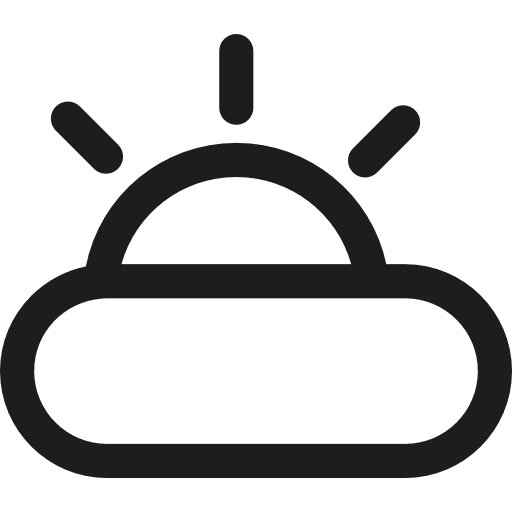 Cloudy sunny clouds cloudy icon