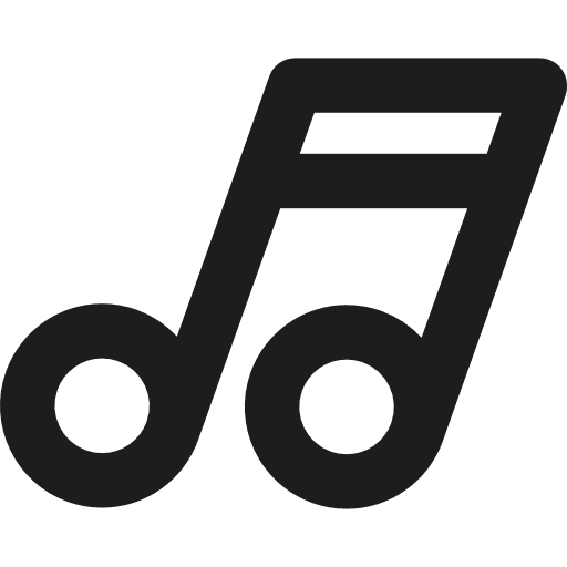 Music note sing quaver musical icon
