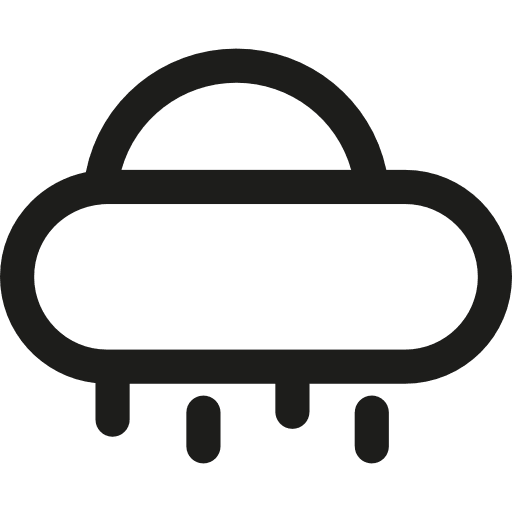 Rain sun raindrops rain icon