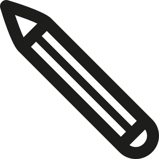 Writing pencil writer office material icon