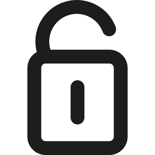 Unblocked unblocked unlocked security icon