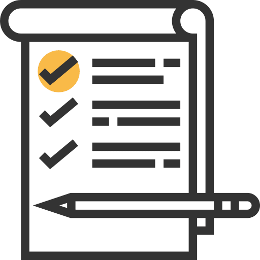 List tick checking commerce and shopping icon