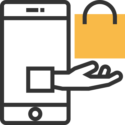 Online store commerce and shopping communications online store icon Online store commerce and shopping communications online store icon