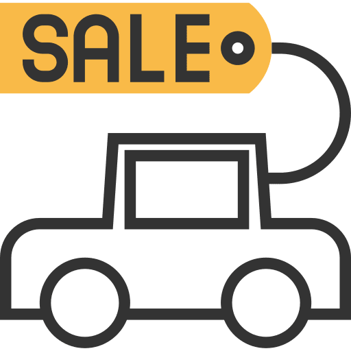 Sale commerce and shopping automobile sale icon Sale commerce and shopping automobile sale icon