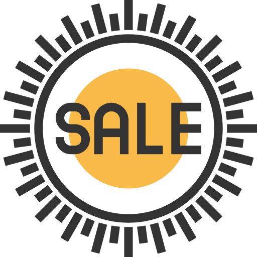 Sale sticker commerce and shopping sale icon Sale sticker commerce and shopping sale icon