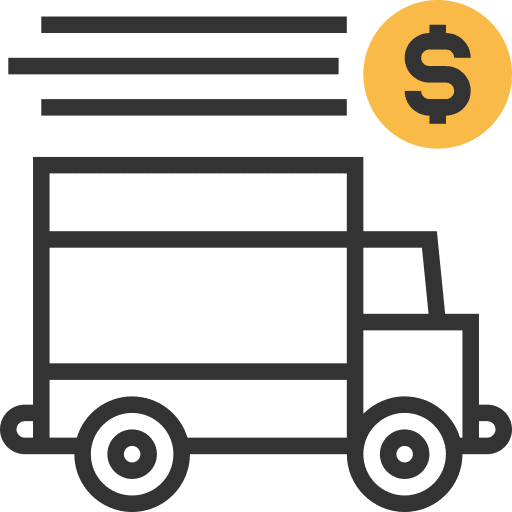 Delivery truck vehicle transport automobile icon Delivery truck vehicle transport automobile icon