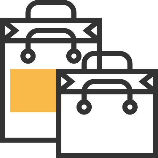 Shopping bag shopper supermarket business icon Shopping bag shopper supermarket business icon