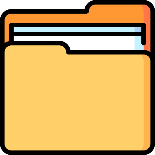 Folder business record business and finance icon