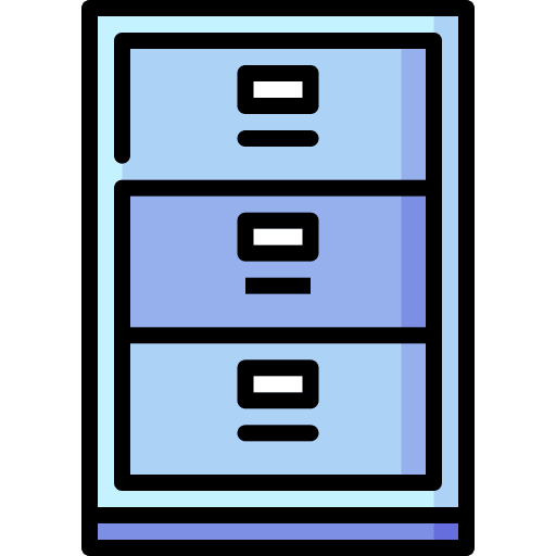 Filling cabinet business and finance folder holder icon Filling cabinet business and finance folder holder icon