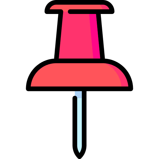 Tack miscellaneous pushpin education icon Tack miscellaneous pushpin education icon
