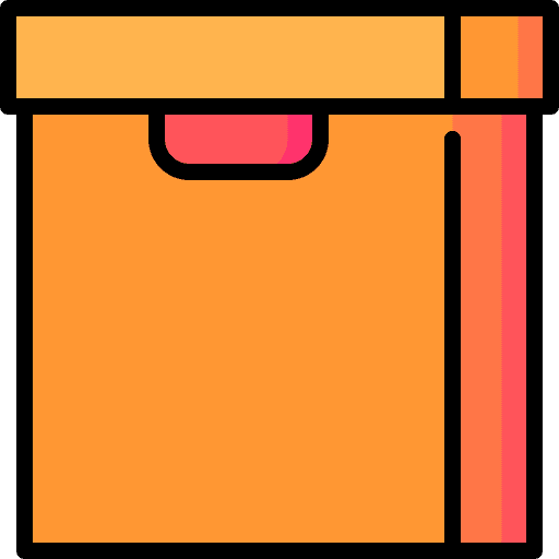 Box business and finance file storage box icon Box business and finance file storage box icon