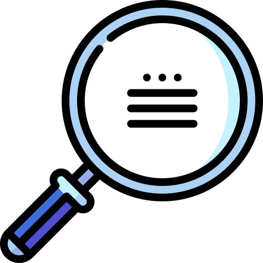 Research literature search library icon Research literature search library icon