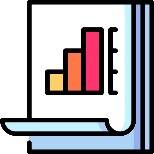 Statistics graph analysis report icon Statistics graph analysis report icon