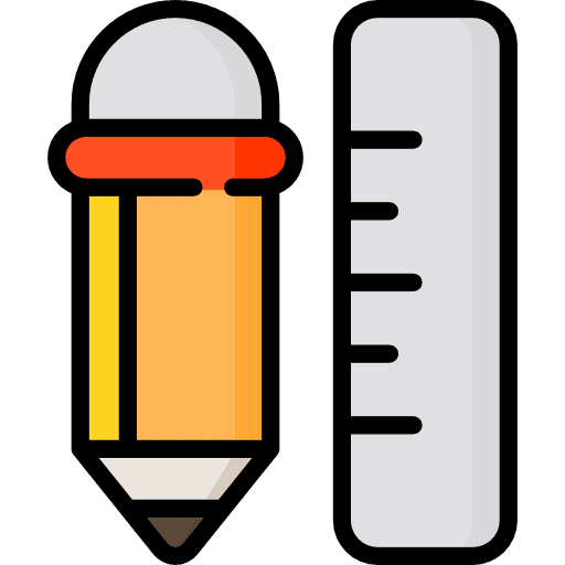 Pencil ruler tools and utensils school material icon Pencil ruler tools and utensils school material icon