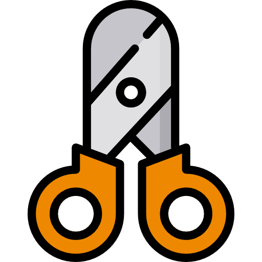 Scissors cutting edit tools cut icon Scissors cutting edit tools cut icon