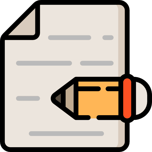 Document file pencil edit icon Document file pencil edit icon