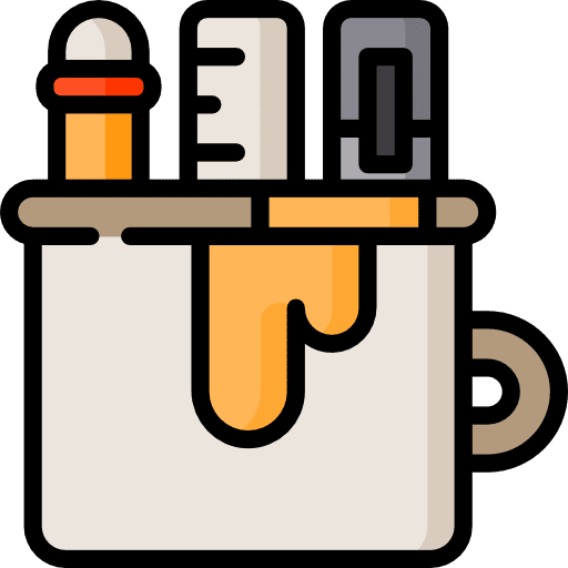 Pencil case school material edit tools writing icon Pencil case school material edit tools writing icon