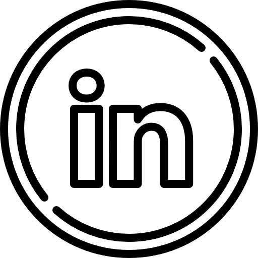 Linkedin in linked social network icon