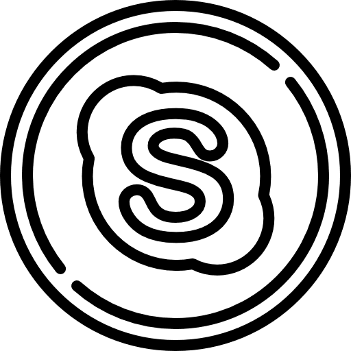 Skype social network messenger networking icon Skype social network messenger networking icon