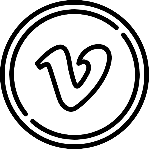 Vimeo logotype video player logo icon Vimeo logotype video player logo icon