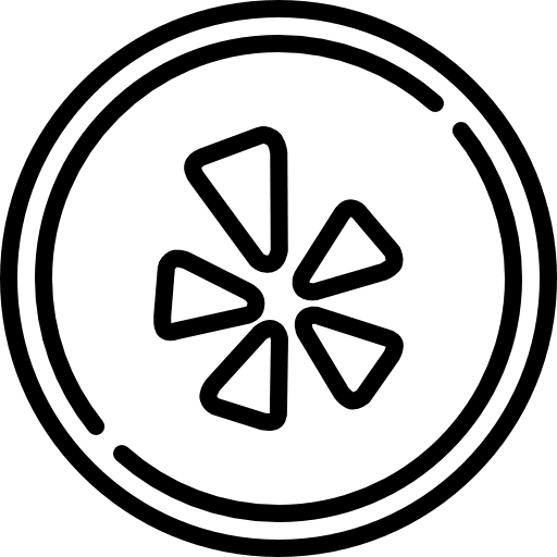 Yelp social media social network logo icon Yelp social media social network logo icon