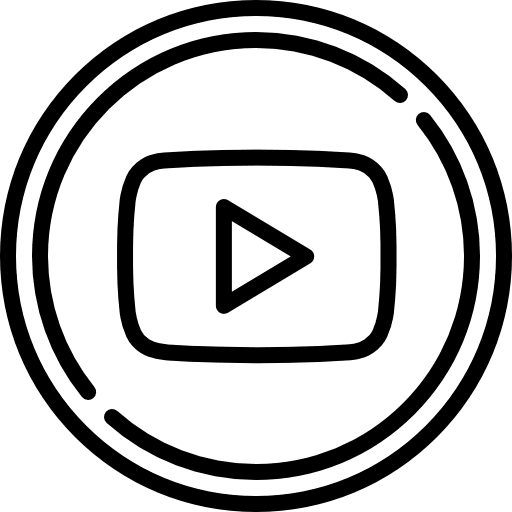 Youtube streaming video player social network icon