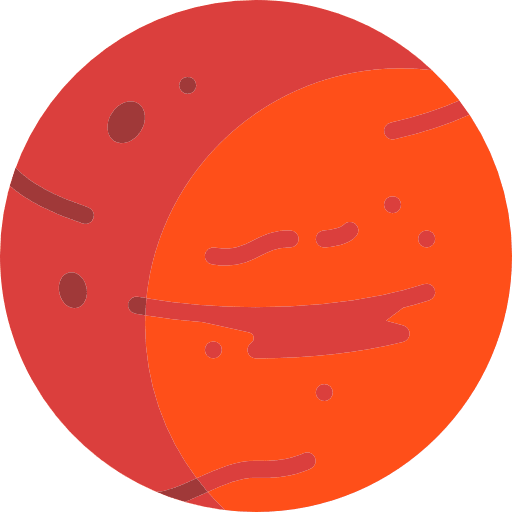 Mars mars mars rover solar system icon