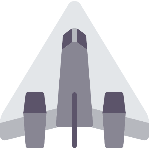 Space ship airplane plane space ship icon