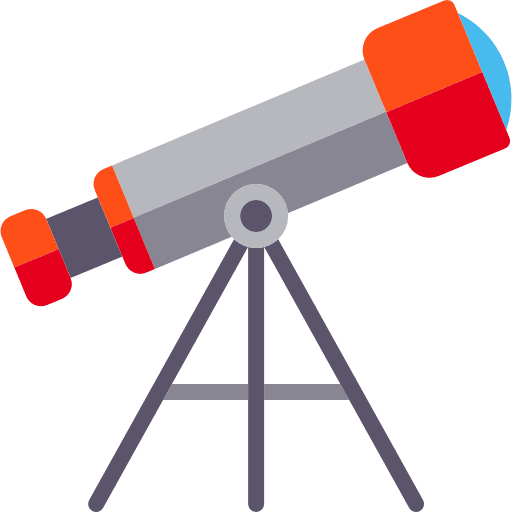 Telescope science telescope observation icon