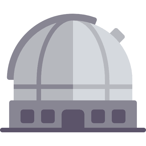Observatory galaxy buildings science icon Observatory galaxy buildings science icon