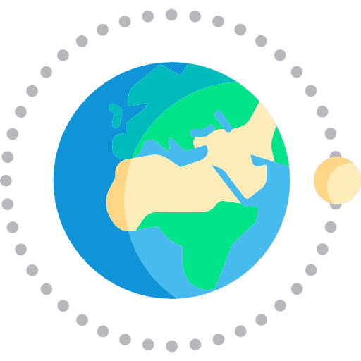 Planet earth geography worldwide astronomy icon Planet earth geography worldwide astronomy icon