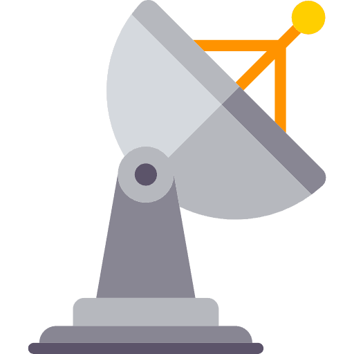 Radar antenna wireless technology icon Radar antenna wireless technology icon