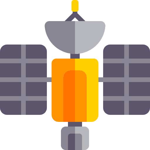 Satellite communication satellite space icon Satellite communication satellite space icon