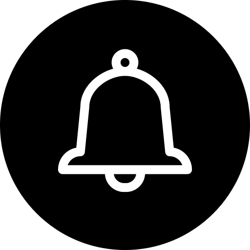 Notification school bell music and multimedia notification icon Notification school bell music and multimedia notification icon