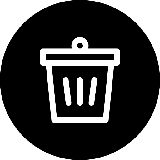 Remove interface rubbish trash icon Remove interface rubbish trash icon