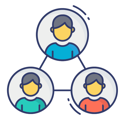 Diagram interface business and finance organization icon