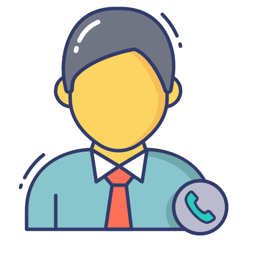 Employee avatar professions and jobs call icon