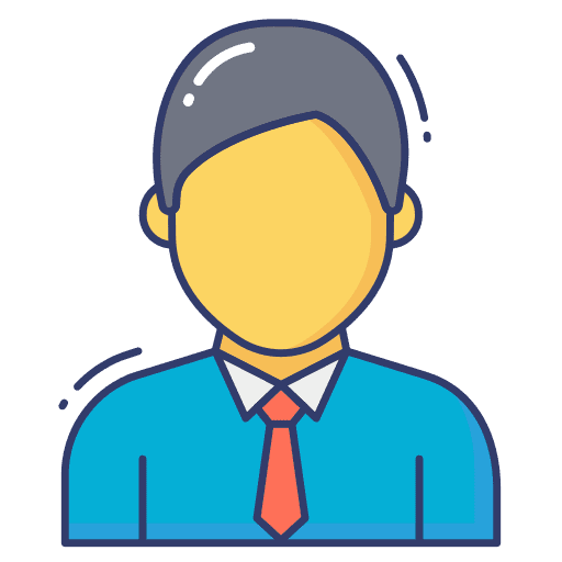 Employee boss manager business and finance icon