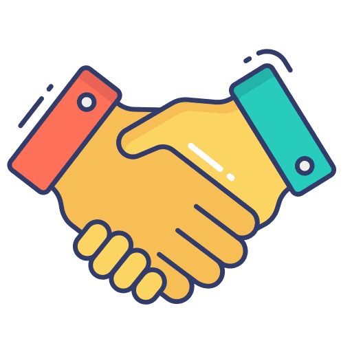 Hand shake agree commitment outreach icon