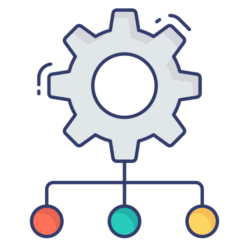 Cogwheel cogwheel setting circle icon